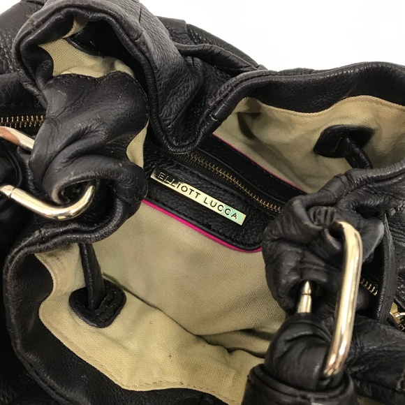 Elliott Lucca Hobo Dimensional Eggplant Purple Bag - Picture 3 of 4